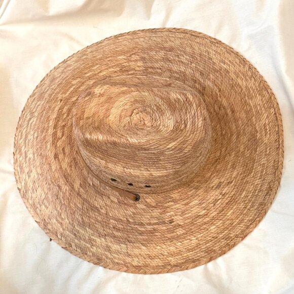 Straw Hat "The Best Hat" by Your Stylist Says Leather Straps Sun RTL $130 - Picture 6 of 9